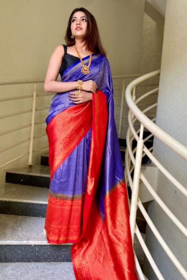 Intricate Pure Silk Designer Saree -VV110b