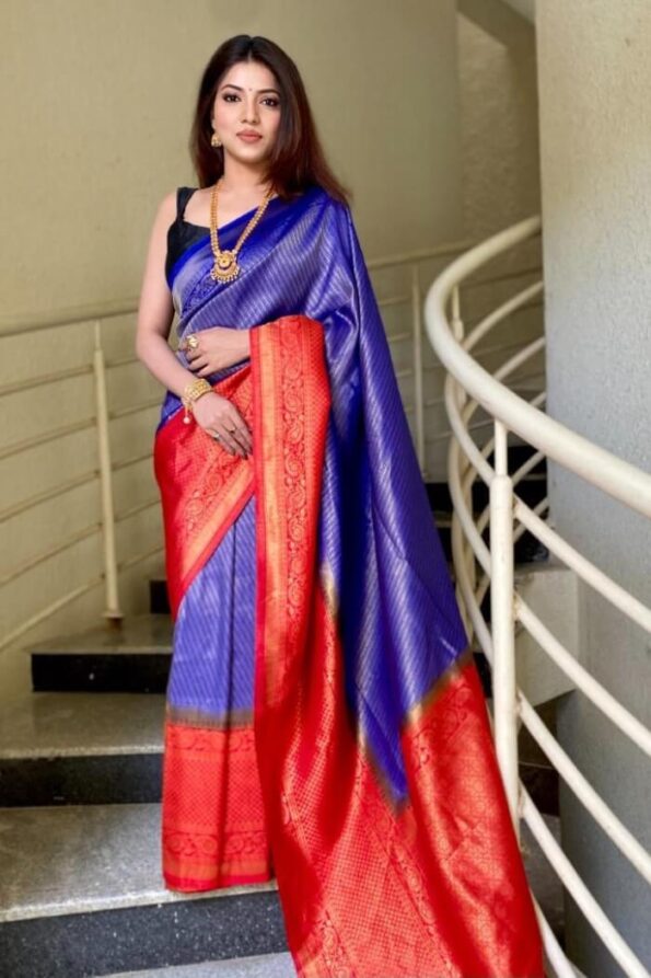 Intricate Pure Silk Designer Saree -VV110e
