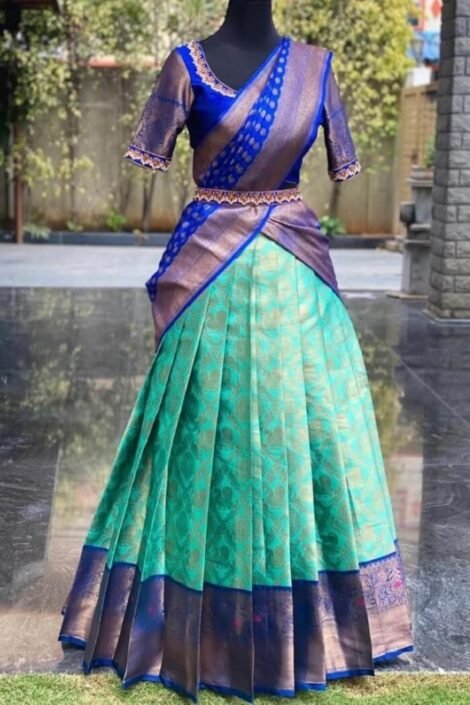 Awesome Silk Traditional Wear Half Saree Lehenga-ko19a