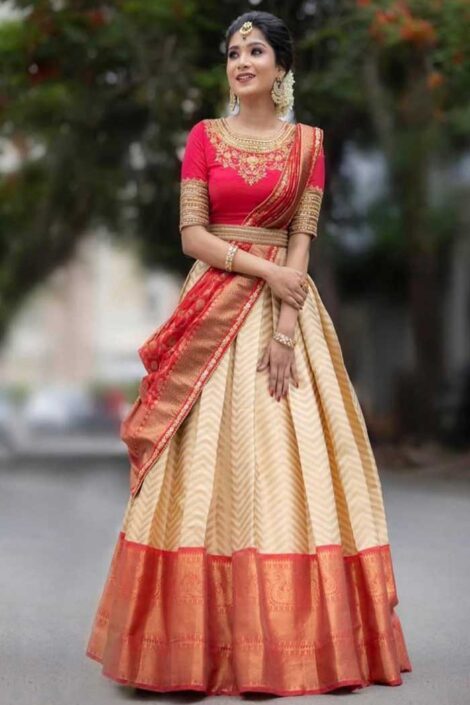 Half Saree Archives Page 3 Of 12 Designerkloth Women Clothing Store