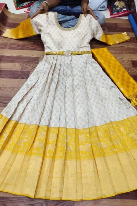 Banarasi Silk Ready Made Weaving Gown Dupatta-PVRC10da