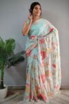 Party Wear Saree for unmarried girl-RTC05ab