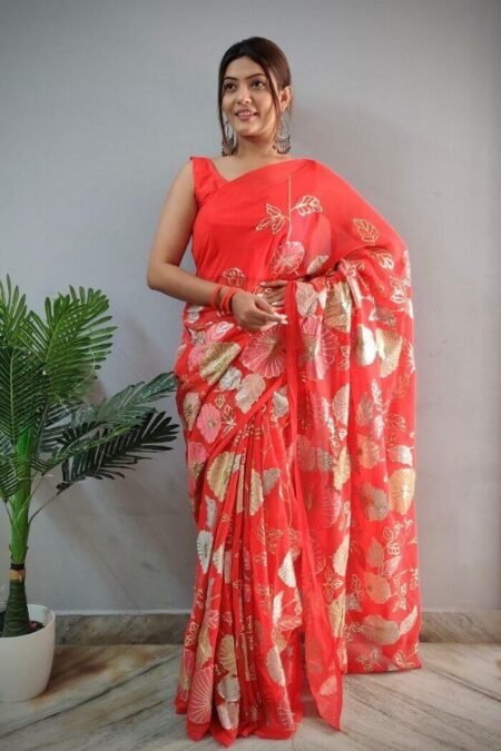 Party Wear Saree for unmarried girl-RTC05cb