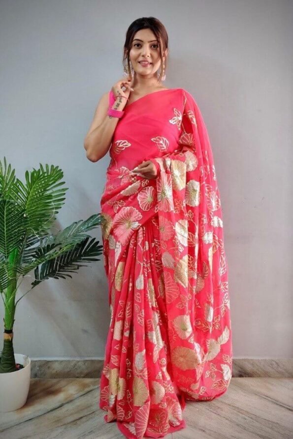 Party Wear Saree for unmarried girl-RTC05e
