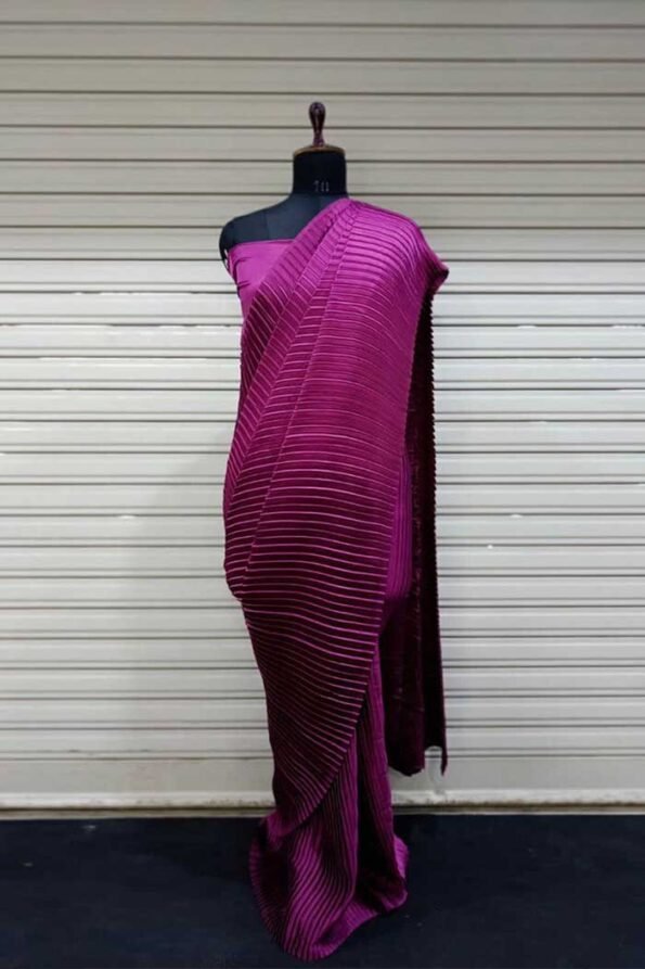 Premium Pleated Silk Designer Saree-PHF07ab