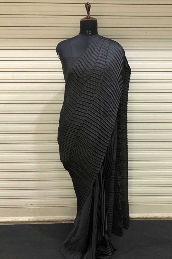 Premium Pleated Silk Designer Saree-PHF07ga