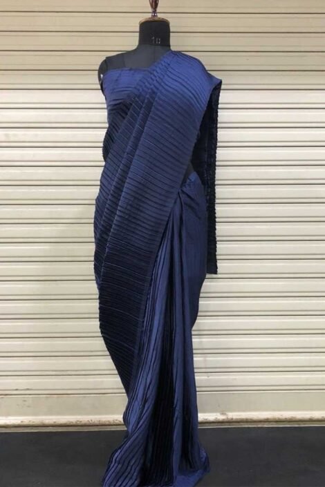 Premium Pleated Silk Designer Saree-PHF07ha