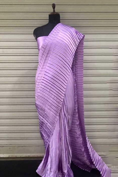 Premium Pleated Silk Designer Saree-PHF07ia