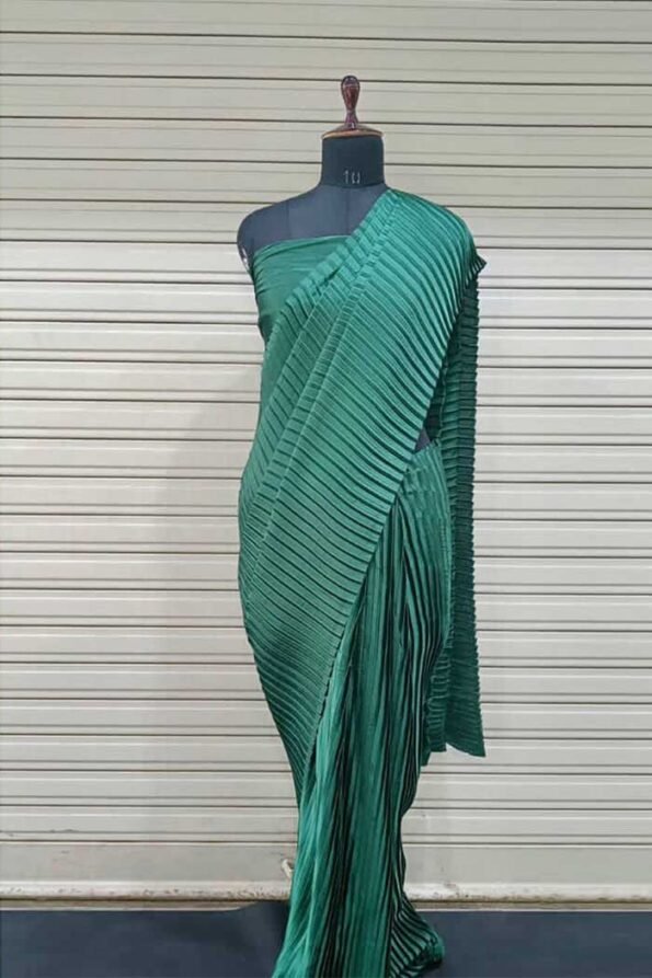 Premium Pleated Silk Designer Saree-PHF07ja