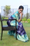 Dazzling Lichi Silk Saree With Matching Blouse-ALNX03A