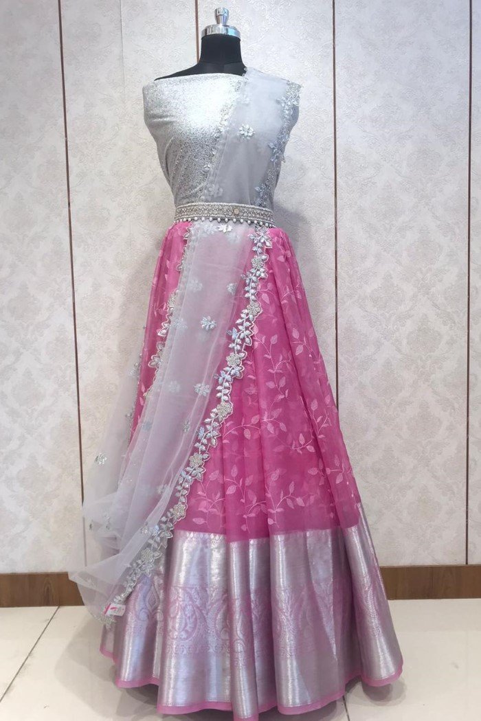 Beautiful Indian Model Wearing a Designer Lehenga Stock Photo - Image of  female, dress: 193244750