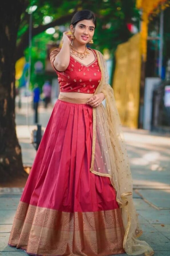 maroon colour lehenga-GP111c