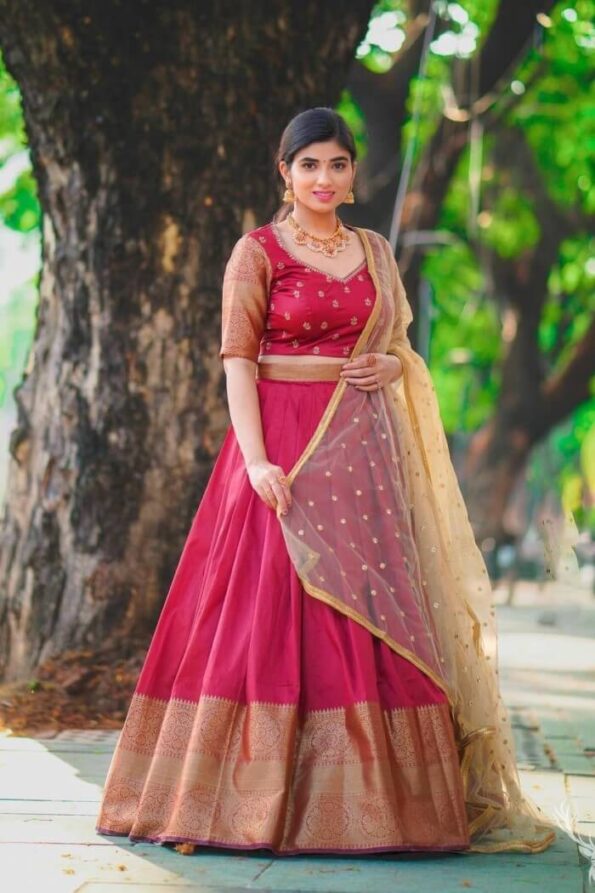 maroon colour lehenga choli-GP111