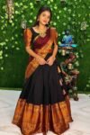 traditional half saree for wedding-PVRG19a