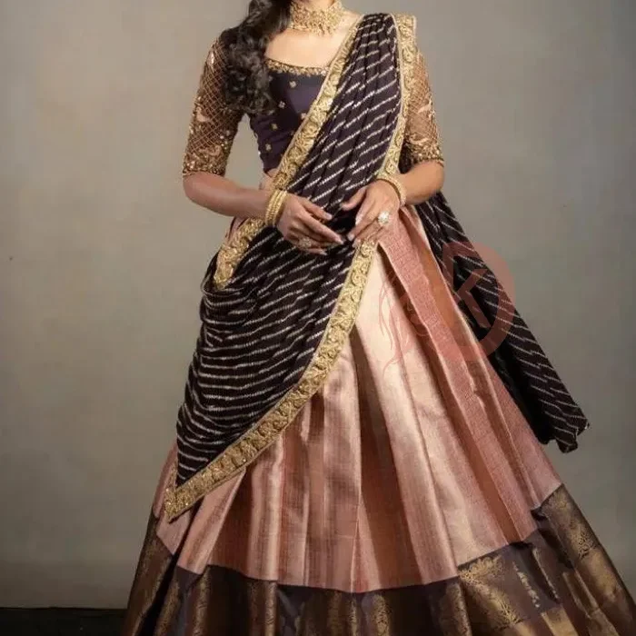 Langa Voni For Marriage Half Saree Archives Page Of Women Clothing