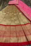 red and cream colour combination lehenga-VTZ09b