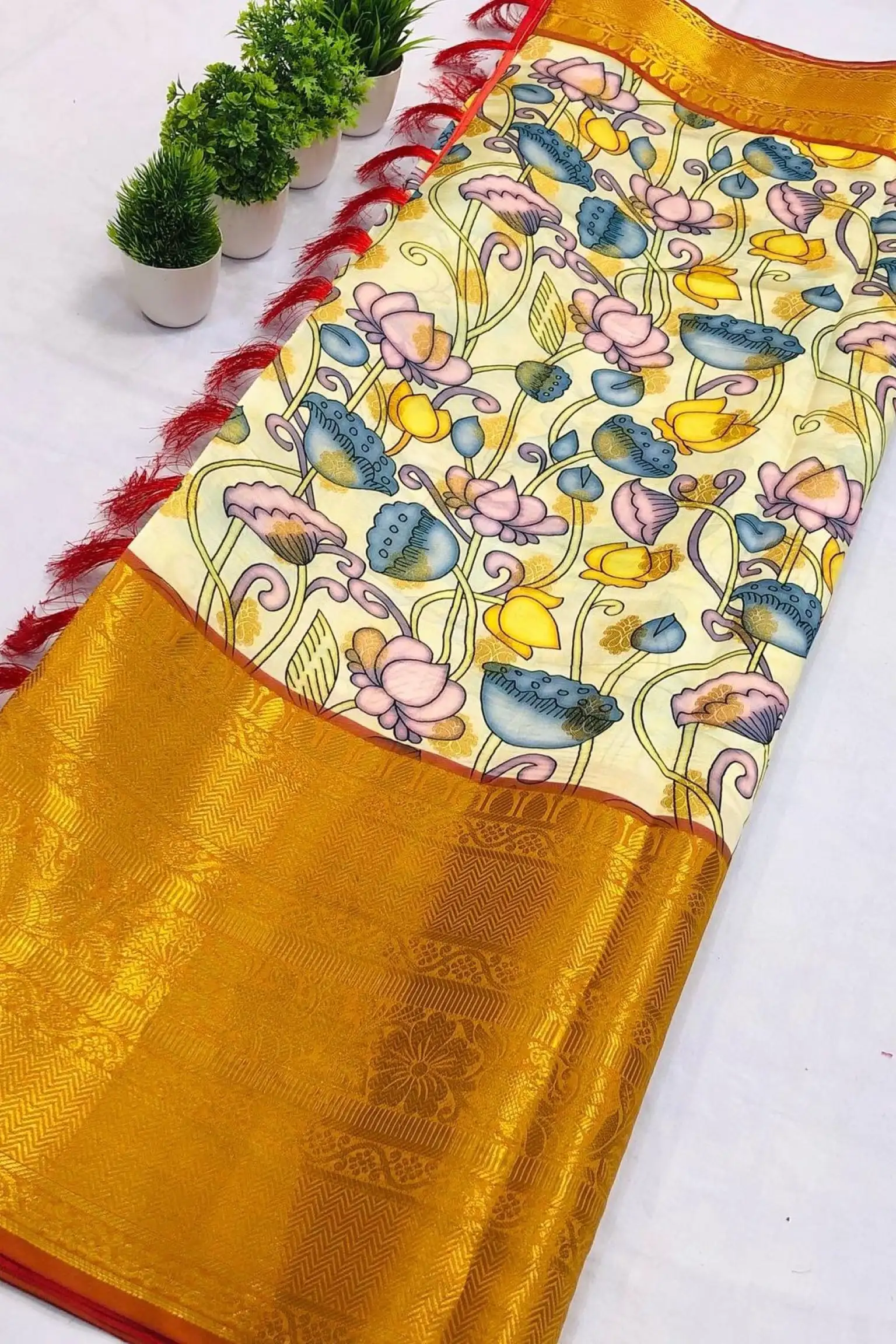 Kalamkari cotton saree