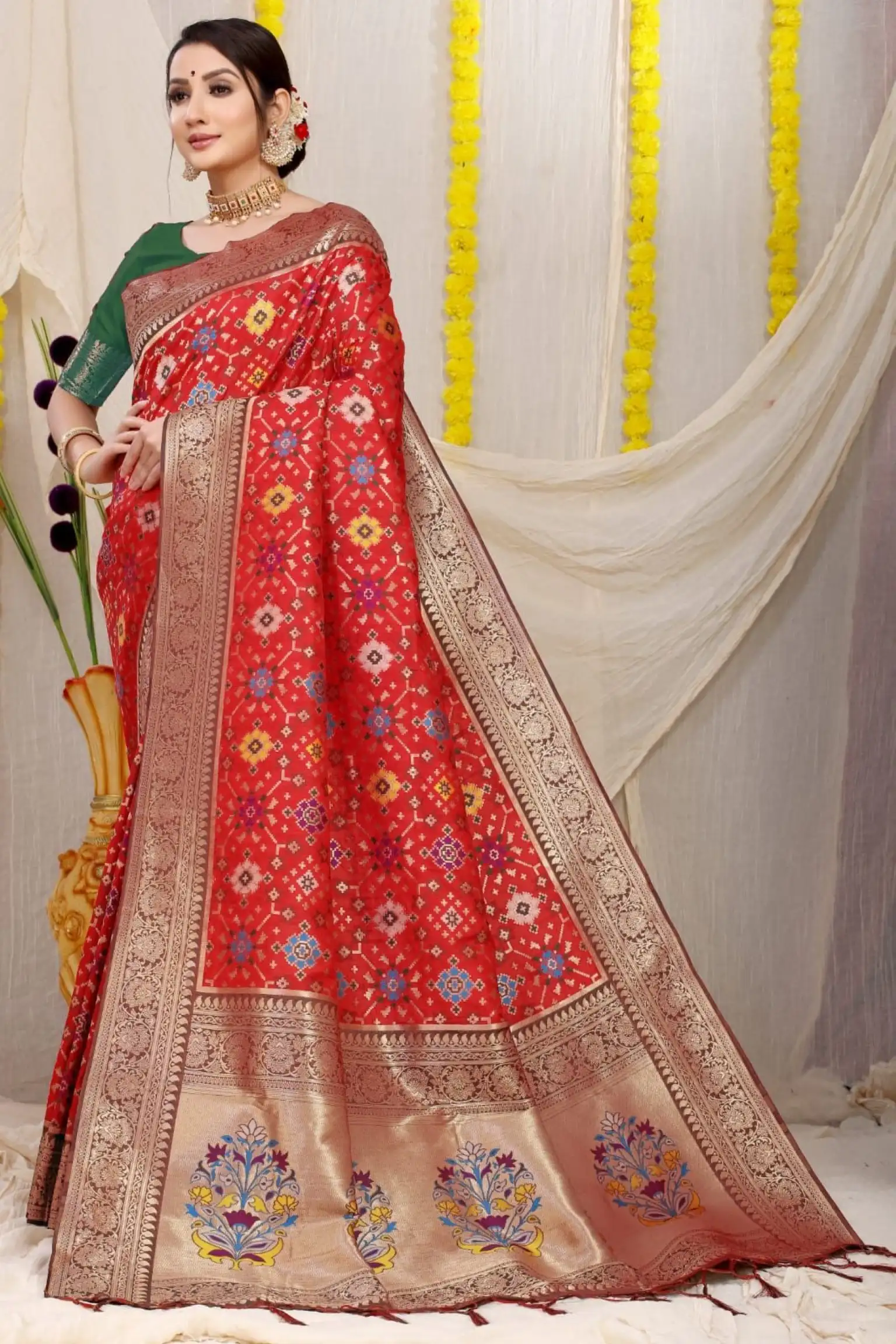 Women Designer Beautiful Ethnic Wear Navy Blue Soft Silk Saree Rich Heavy  Pallu | eBay