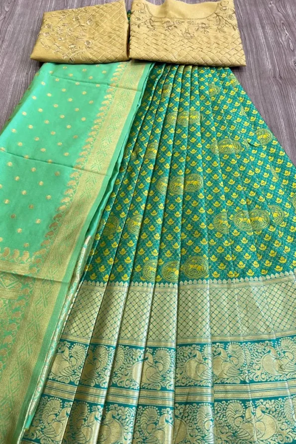 Pista Green Lehenga Look-VT1033ac