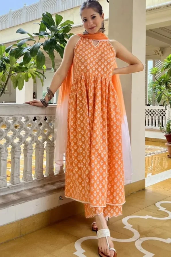 Anarkali Kurti With Dupatta-akd02