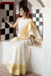 White kanjivaram silk saree (4)