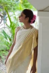 White kanjivaram silk saree (4)