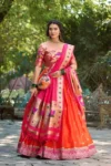 Jacquard silk paithani lehenga choli (2)